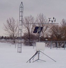 [Weather station in snow]